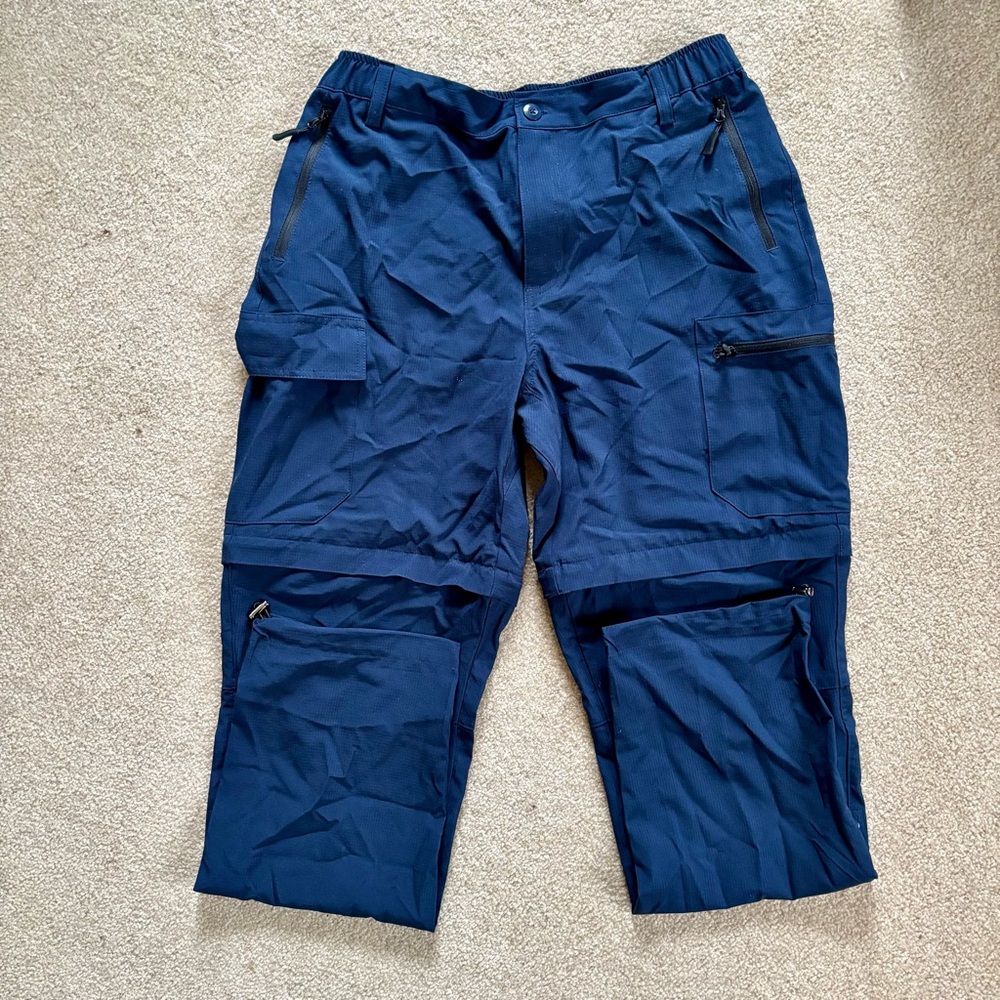 NEW Cycorld Convertible Hiking Pants Zip Off Shorts Women’s XL Lightweight